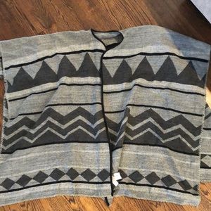 Loft poncho- new, tags on